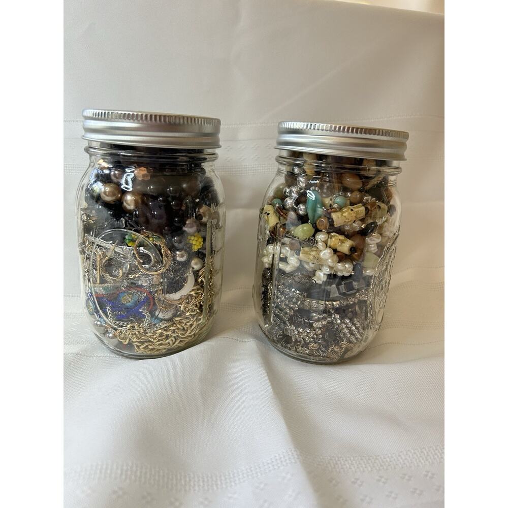 Random Mystery Jewelry Jar - 16oz Mixed Vintage Lot - Dealer's Choice"